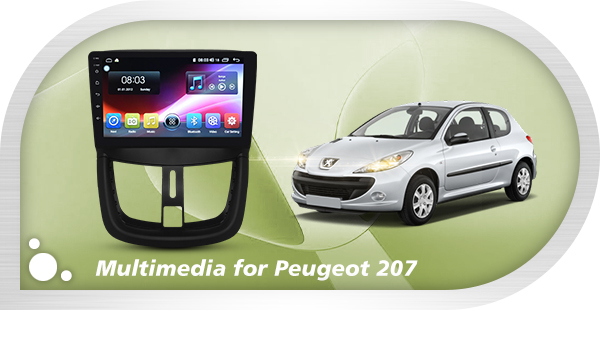 مانیتور پژو ۲۰۷ | مانیتور فابریک و اندروید ۲۰۷