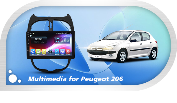 مانیتور پژو ۲۰۶ | مانیتور فابریک و اندروید ۲۰۶